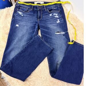 Abercrombie & Fitch Distressed Jeans Womens 28x33 Dark Wash